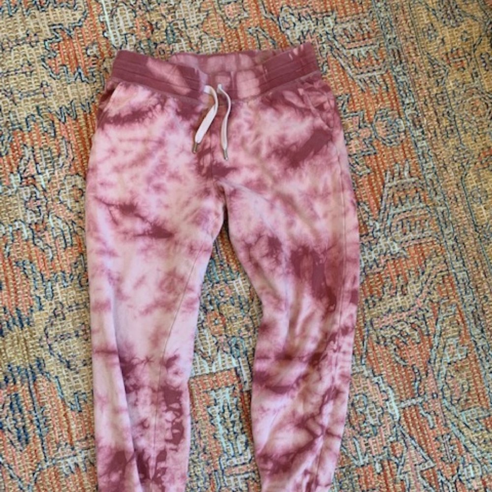 Joggers Dark Pink Tie Dye